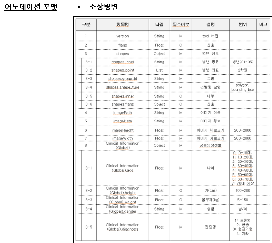 캡슐내시경 AI 데이터-어노테이션 포맷_1_소장병변